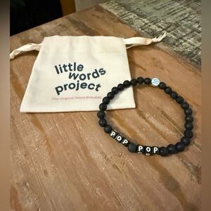 The "Pop Pop" bracelet from
Little Words Project for men. New